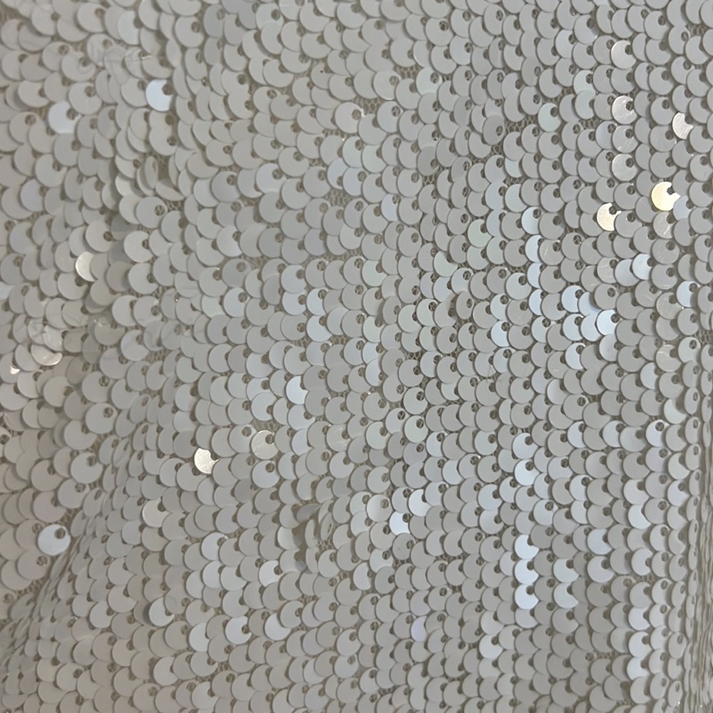White Sequin Romper - Picture 4 of 6